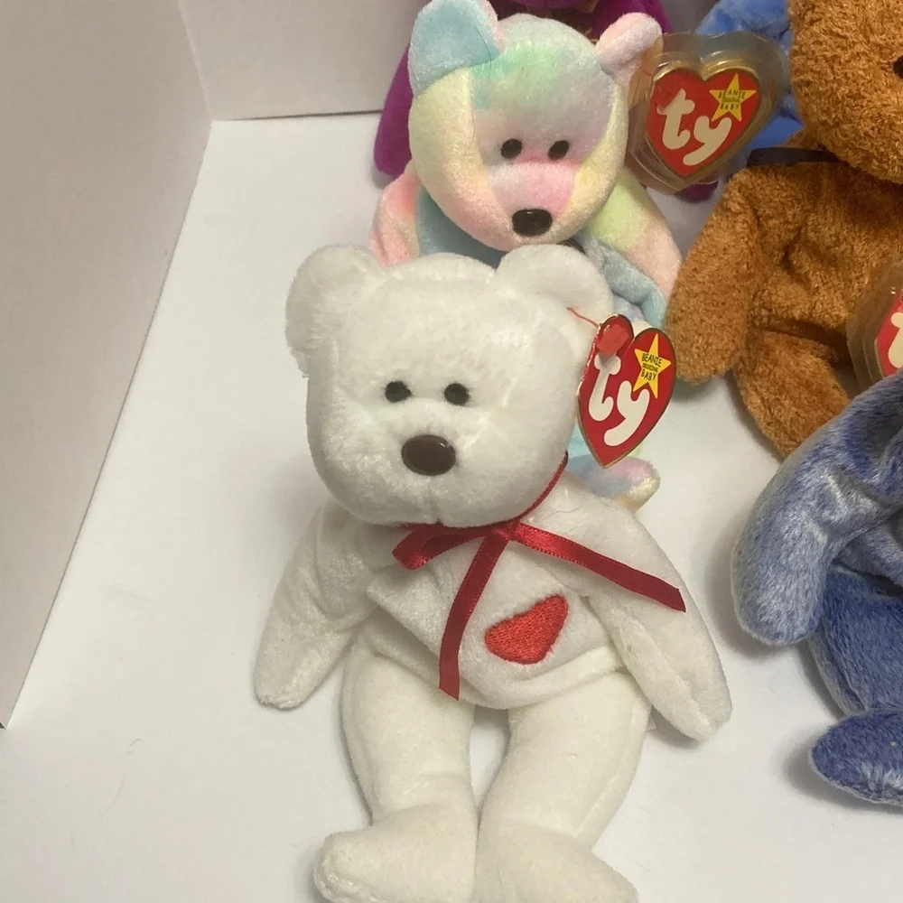 Vintage Beanie Baby bears lot, 12 in all no duplicates collectable childs play